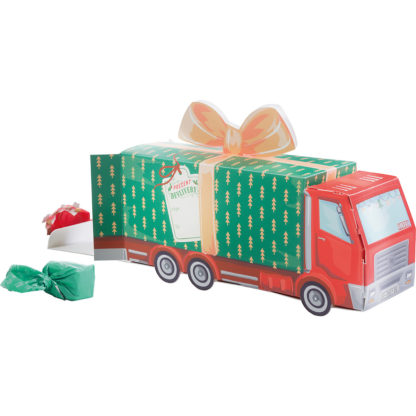 presentlåda för julklappar i form av en lastbil, 25 centimeter